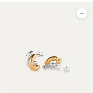 Jenny Bird Silver and Gold Mini Florence Earrings